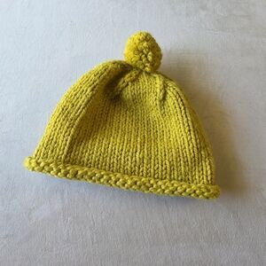 Vibrant Yellow Knit Women's Beanie